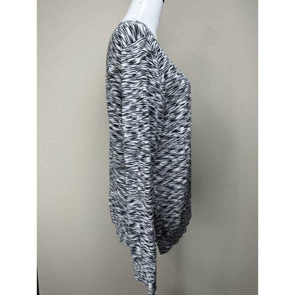 NWT LOFT Outlet Cardigan Black White Women’s XL  Button Up Lightweight - Picture 5 of 15